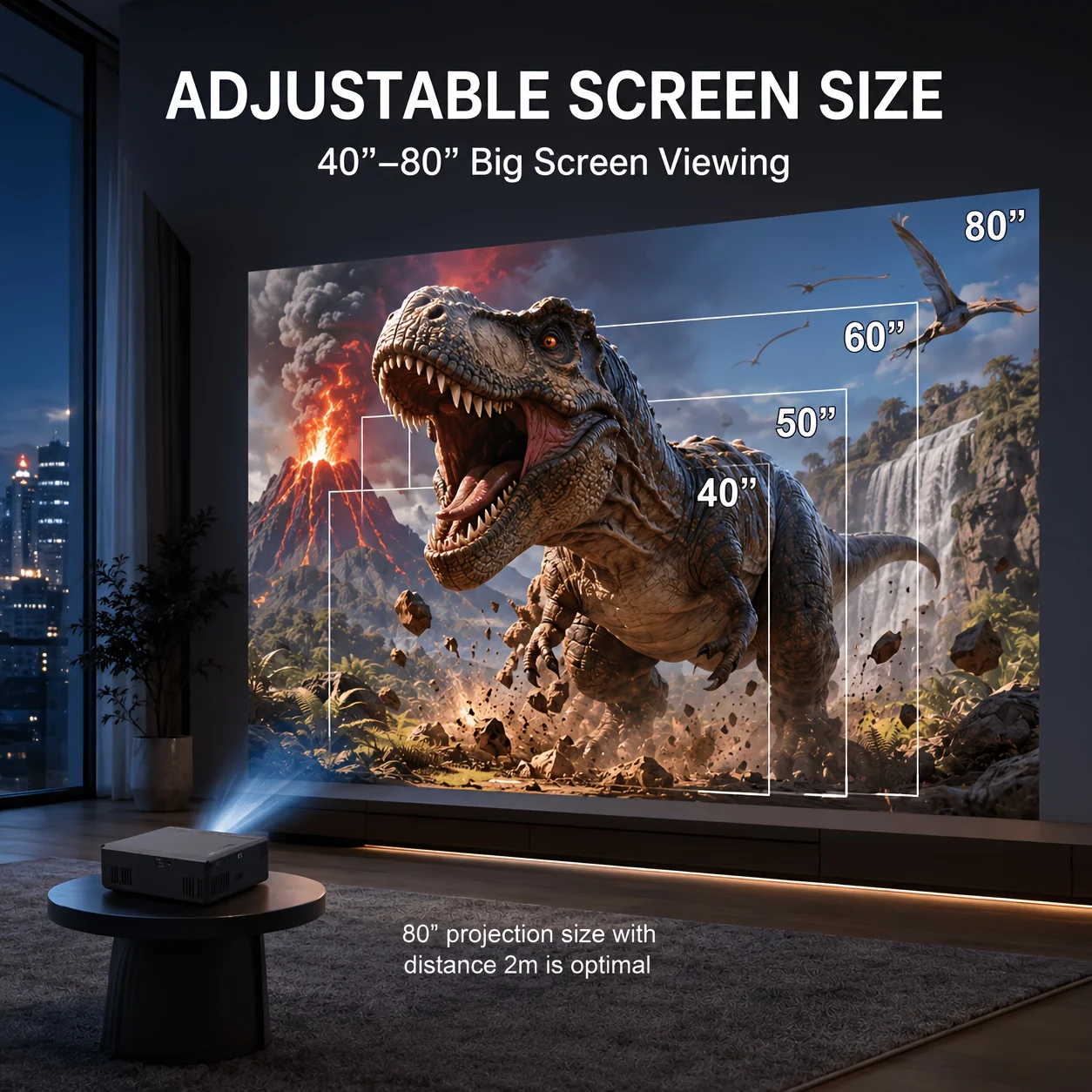 Mini portable projector, compa - Android Tablet Gaming Accessories ulasan dan harga