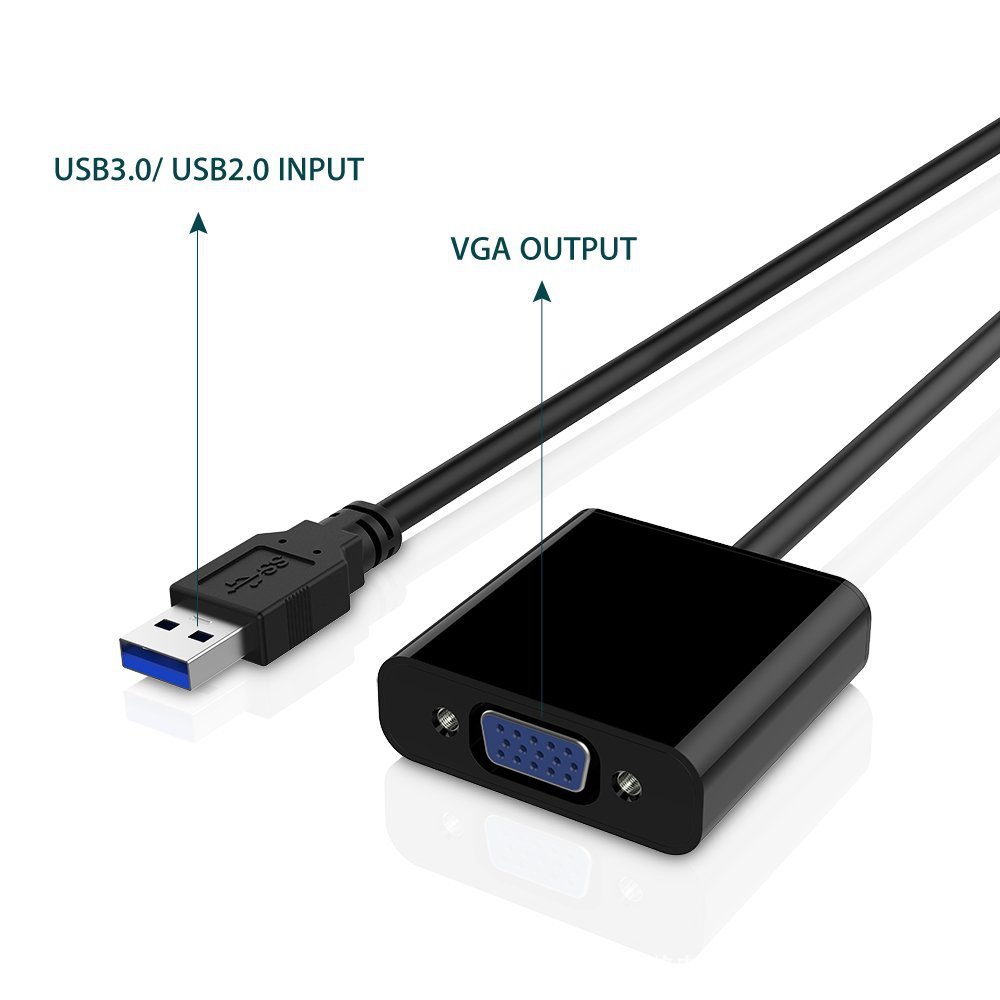 USB 3.0 To VGA Adapter Multi-D - Tablet Lap Desk ulasan dan harga