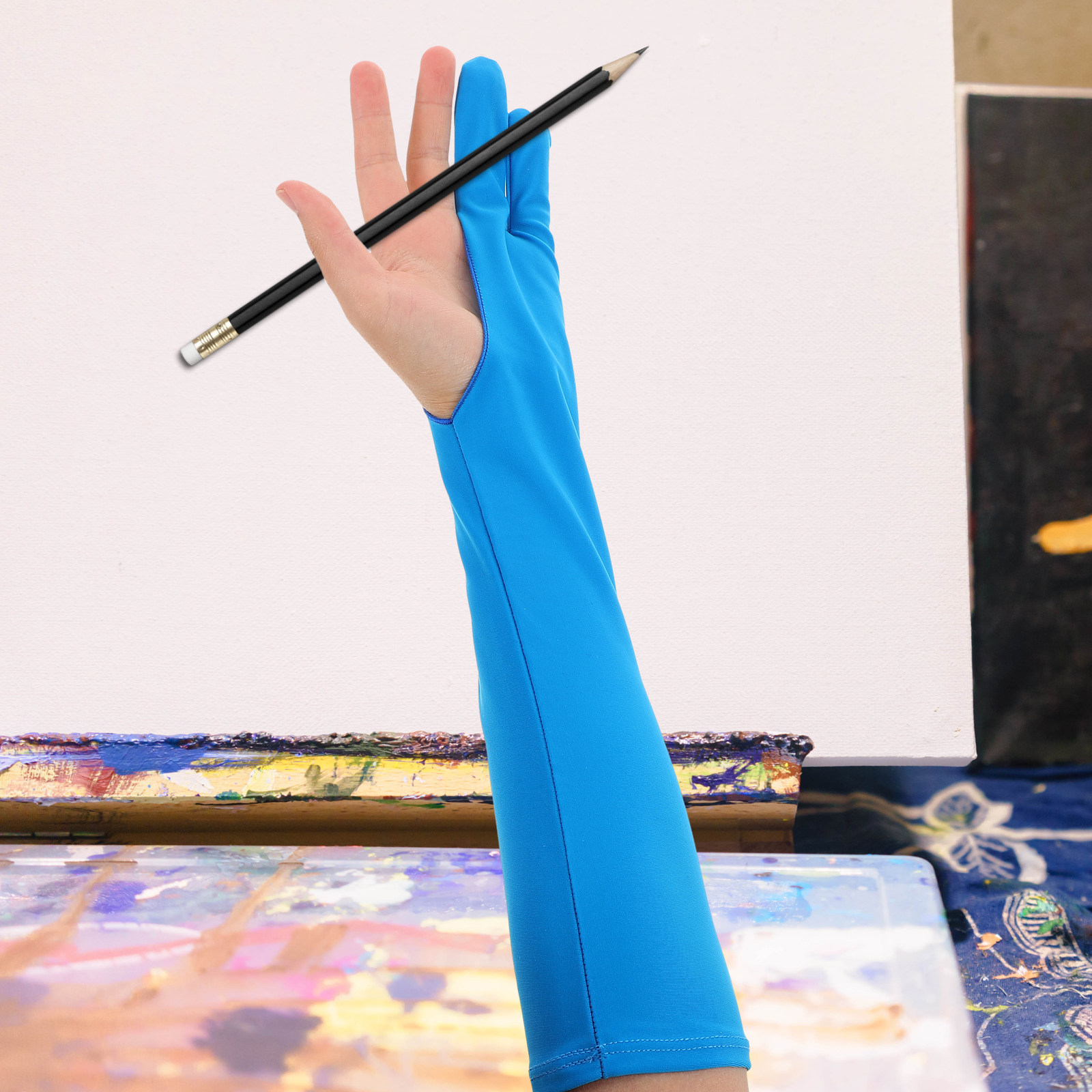1Pair Drawing Glove Two-Finger - Drawing Glove Artist ulasan dan harga