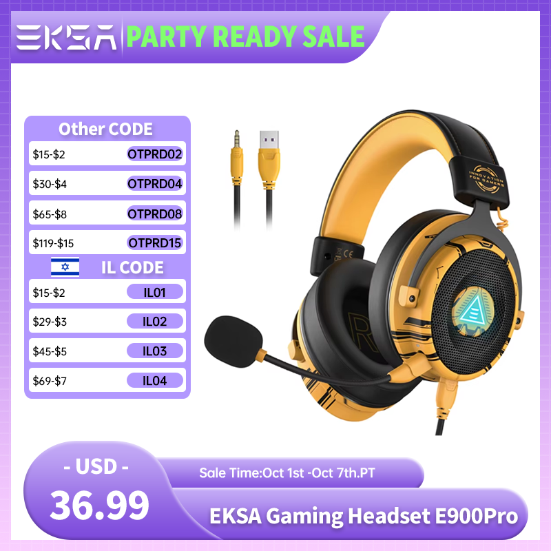 EKSA E900 Pro Gaming Headphone - Wired Earphone Lightning ulasan dan harga