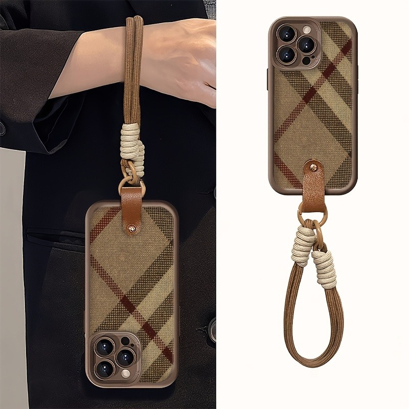 Brown Stripes Lanyard Strap Ro - Samsung Galaxy S24 ulasan dan harga
