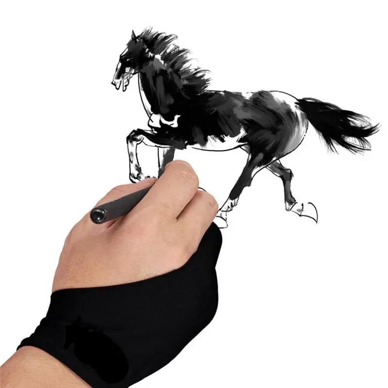 Two-Finger Drawing Gloves Palm - Drawing Glove Artist ulasan dan harga