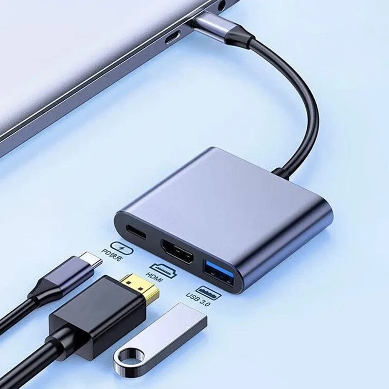 USB C HUB 3in1 Type C 3.0 to H - Usb Hub Type C ulasan dan harga