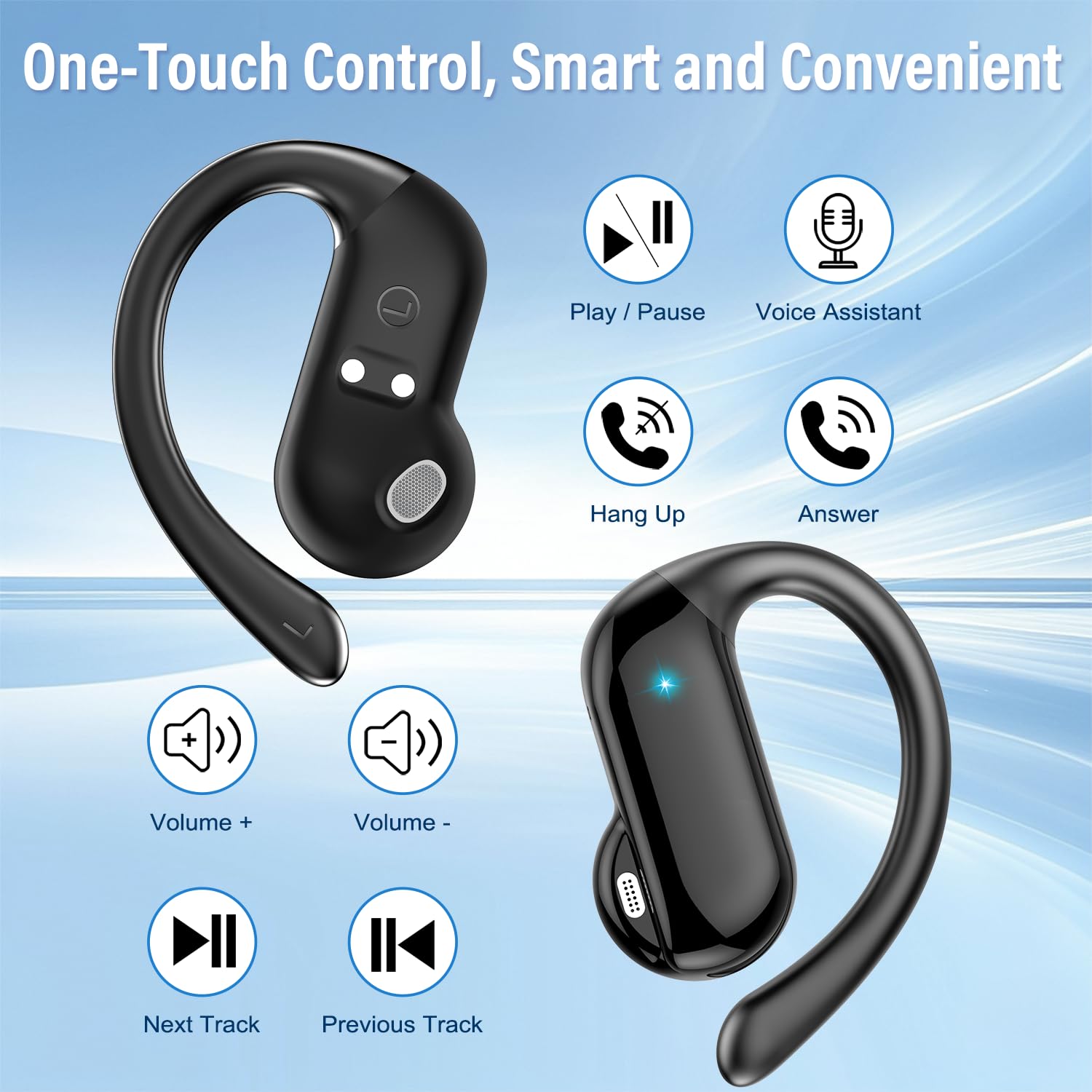 2026 Open-Ear Earbuds Bluetoot - Wired Earphone Lightning ulasan dan harga