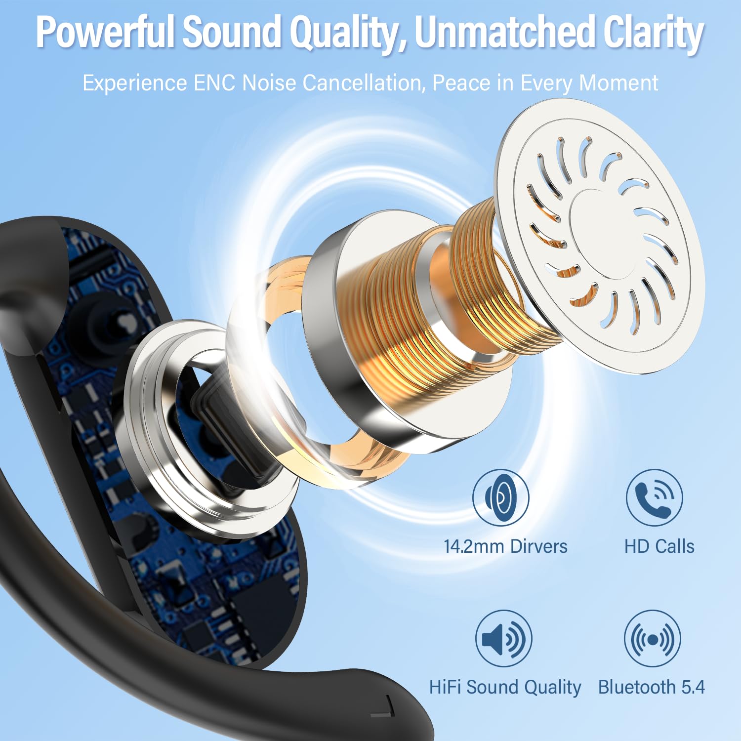 2026 Open-Ear Earbuds Bluetoot - Wired Earphone Lightning ulasan dan harga